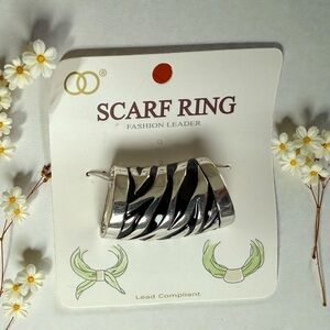 Silver Scarf Ring by